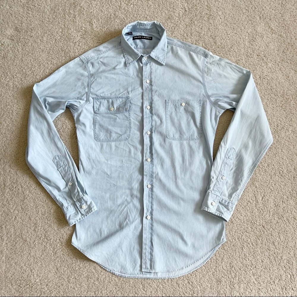 Ralph Lauren Black Label Chambray Button-up - Picture 1 of 13